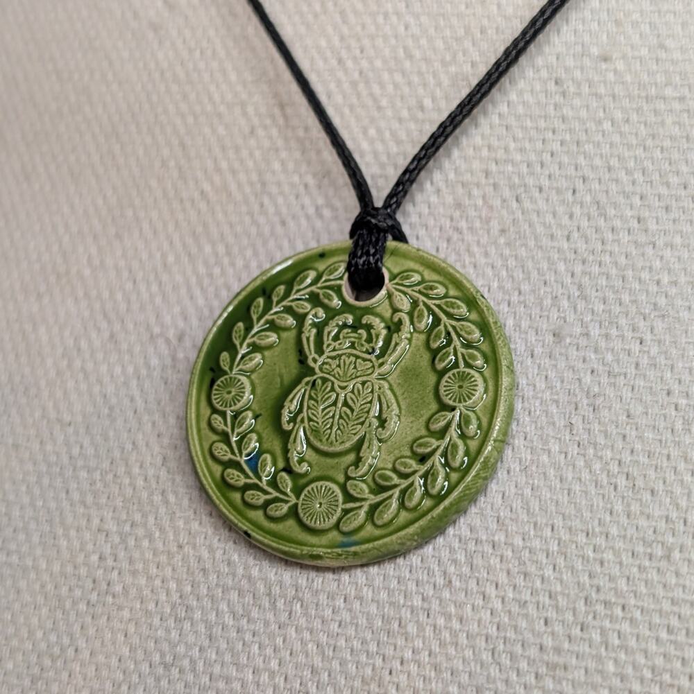 Peace Sign Ceramic Pendant Y2K Boho Hippi Whimsical Choker Cord Necklace Jewelry